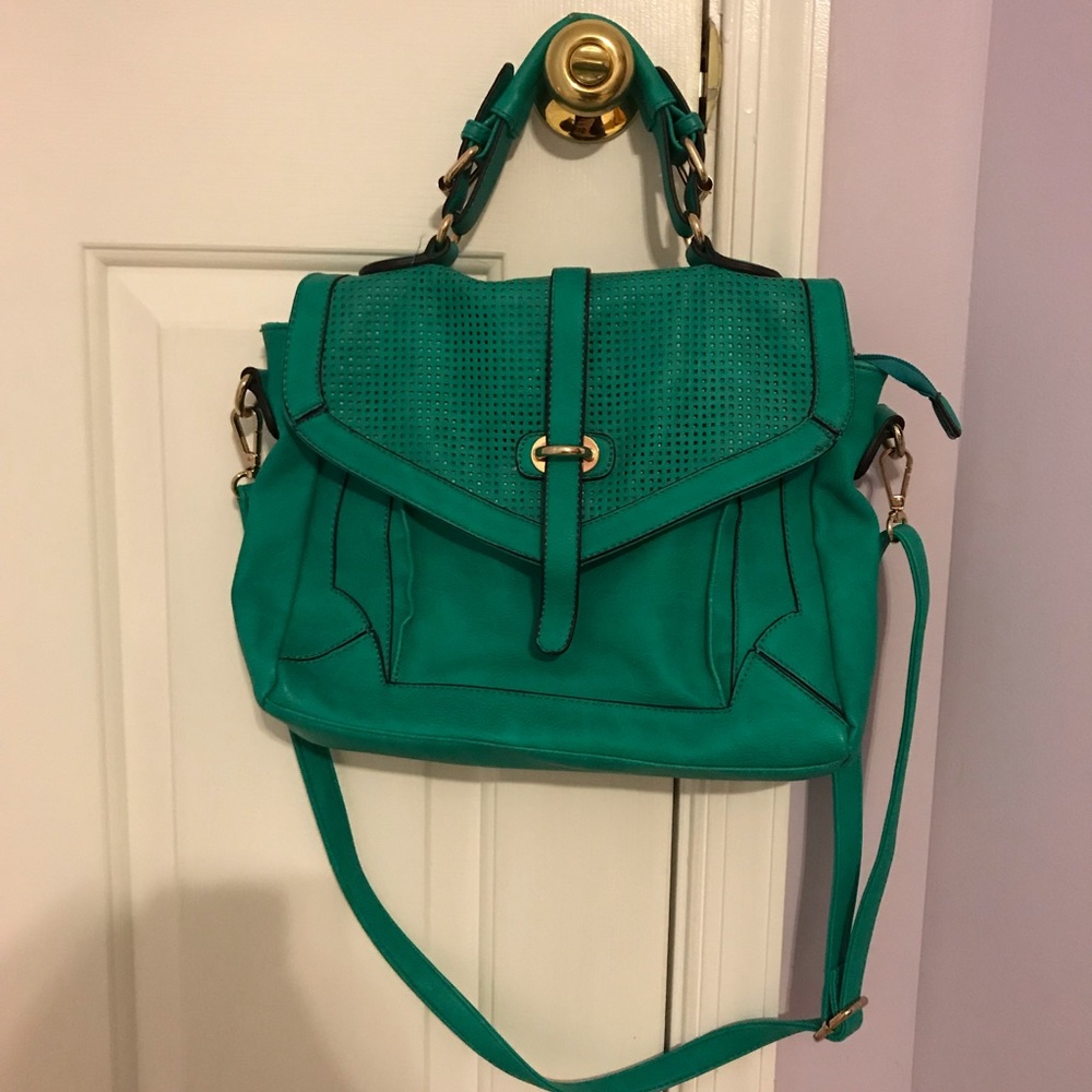 Bright Teal Satchel